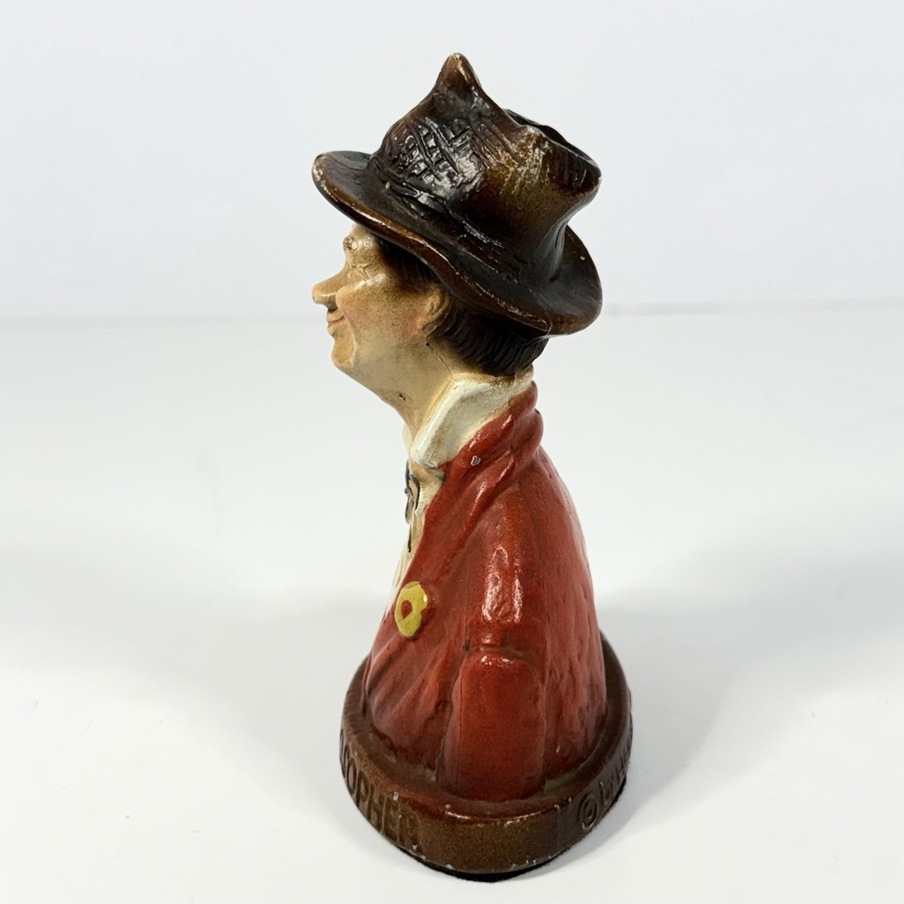 Vintage The Gay Philosopher Bust Figurine Chalkware Art Statue Retro - Picture 5 of 7